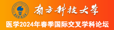 欧美大屄图南方科技大学医学2024年春季国际交叉学科论坛